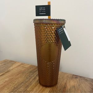 Starbucks 50th Anniversary Limited Edition Gold Studded Tumbler